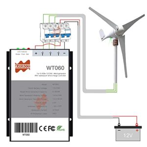 MarsRock 400Watt 500Watt 600Watt Wind Turbine Generator Controller IP67 Waterproof 12V/24V Automatic Controller AC to DC