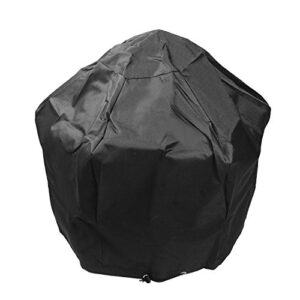 PRISP Outdoor Fire Pit for Garden and Patio, Large Hexagonal Fire Bowl, Includes Spark Guard, Poker and Protective Cover, Black and Bronze, 61 cm Width, 65 cm High - Foyer Extrieur