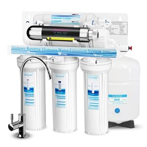 geekpure 6 stage reverse osmosis drinking water filter system