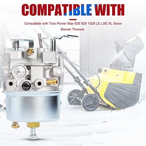 YOFMOO Adjustable Carburetor Compatible for Tecumseh 640349 640052 640054 640058 640058A HMSK80 HMSK85 HMSK90 HMSK100 HSMK110 LH318A LH358SA 8HP 9HP 10HP Snowblower Shredder Carb