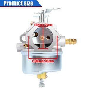 YOFMOO Adjustable Carburetor Compatible for Tecumseh 640349 640052 640054 640058 640058A HMSK80 HMSK85 HMSK90 HMSK100 HSMK110 LH318A LH358SA 8HP 9HP 10HP Snowblower Shredder Carb