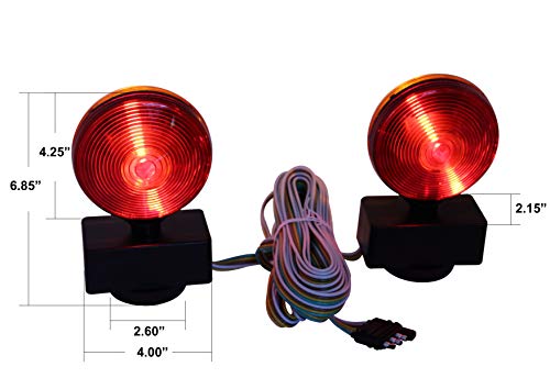 MaxxHaul 80778 Magnetic Towing Light Kit (Dual Sided for RV, Boat, Trailer and More DOT Approved)