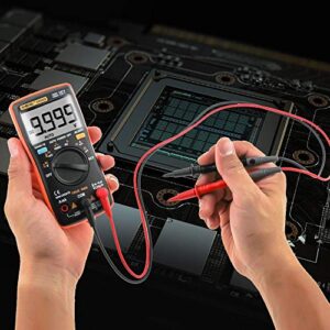 Autoranging Multimeter Kit, ANENG AN8009 Digital Multimeter Tester with Leads Test Probe AC/DC Voltage Electronic Meter