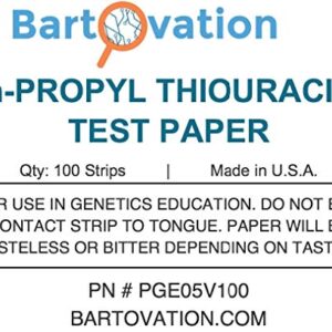 N-Propylthiouracil Test Paper for Genetic Taste Testing [100 Strips]