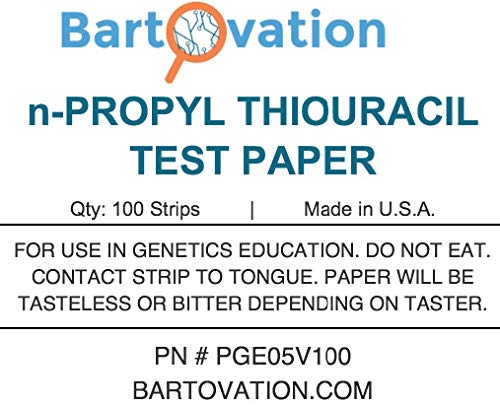 N-Propylthiouracil Test Paper for Genetic Taste Testing [100 Strips]