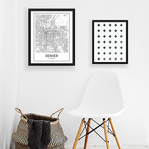 Denver Map Print Denver Map Art Colorado Print City Maps Map Print Map Art Print Black and White Map Wall Art Map Art Modern City Art Scandinavian Poster City Map Poster 8x10