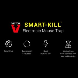 Victor M1 Smart-Kill Wi-Fi Electronic Mouse Trap,Black (1 Pack)