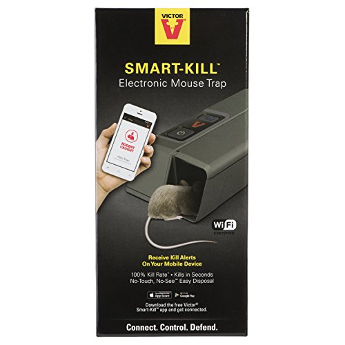 Victor M1 Smart-Kill Wi-Fi Electronic Mouse Trap,Black (1 Pack)