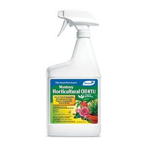 monterey lg 6302 ready to use horticultural oil spray insecticide/pesticide treatment for control of insects, 32 oz