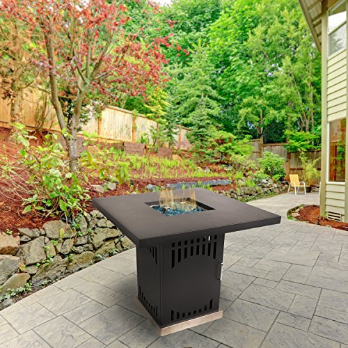 Pleasant Hearth OFG467T Halifax Gas Pit Propane Fire Table