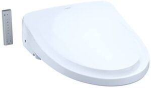toto sw3054#01 s550e electronic bidet toilet seat with cleansing warm, nightlight, auto open and close lid, instantaneous water heating, and ewater+, elongated classic, cotton white