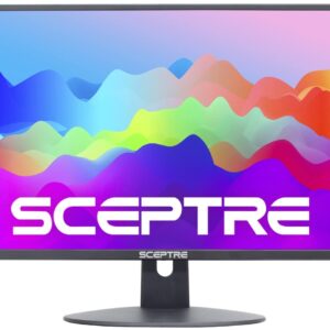 Sceptre 20" 1600 x 900 75Hz LED Monitor 2x HDMI VGA Built-in Speakers, sRGB 99% Machine Black (E209W-16003RT series)