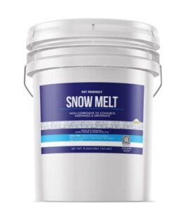 earthborn elements snow melt 5 gallon, fast-acting & powerful, pet & eco-friendly pellets