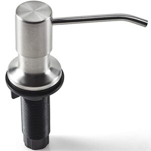 soap dispenser for kitchen sink (brushed nickel), built in soap dispenser, stainless steel pump replacement