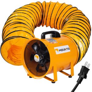 mounto combo heavy duty cylinder fan with 25-foot vinyl hose (12inch)