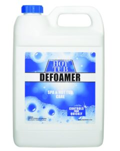 spa & hot tub defoamer - gallon - quickly removes foam without the use of harsh chemicals, eco-friendly safe silicone emulsion formula - concentrate