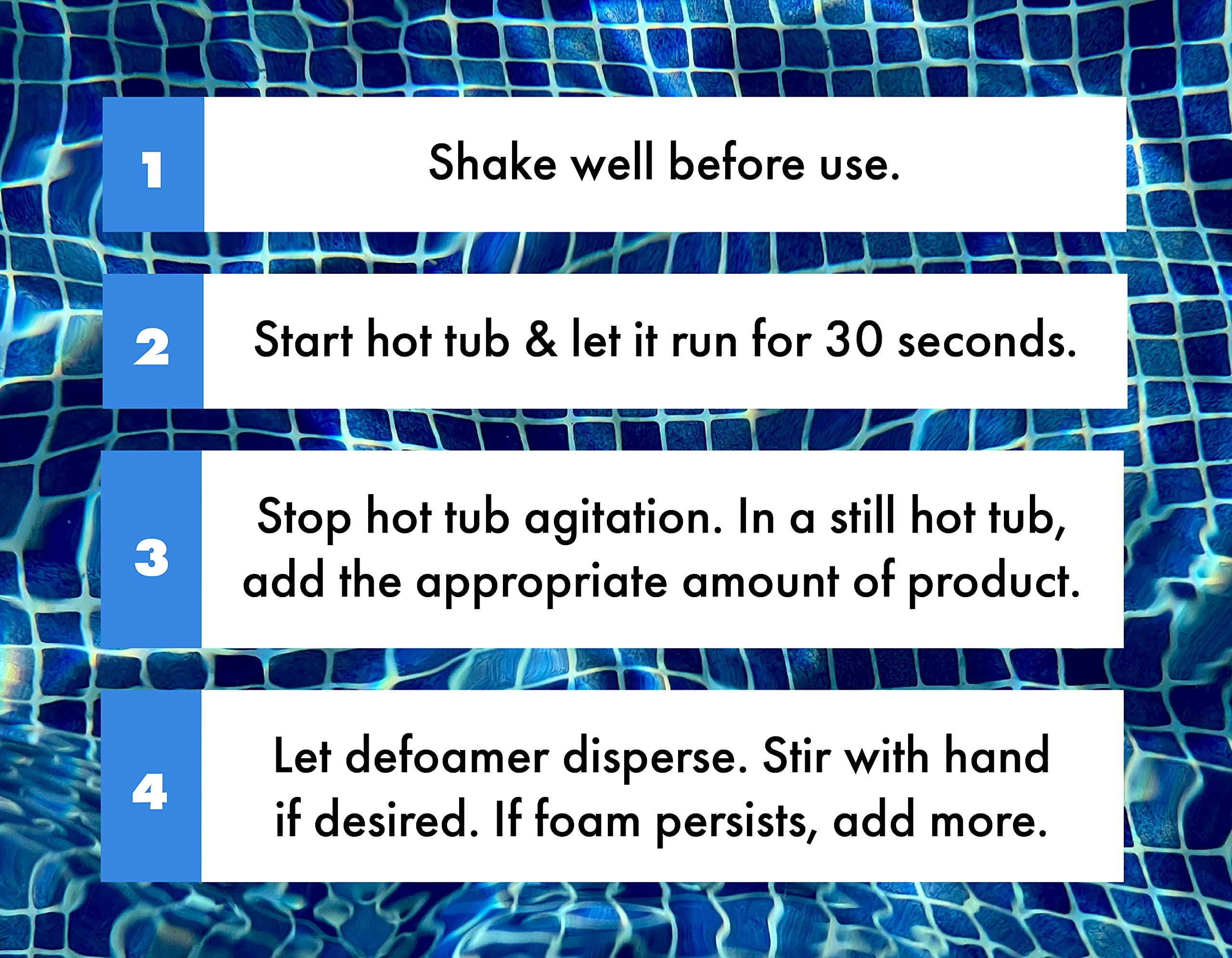 Spa & Hot Tub Defoamer - Gallon - Quickly Removes Foam Without The Use of Harsh Chemicals, Eco-Friendly Safe Silicone Emulsion Formula - Concentrate