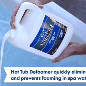 Spa & Hot Tub Defoamer - Gallon - Quickly Removes Foam Without The Use of Harsh Chemicals, Eco-Friendly Safe Silicone Emulsion Formula - Concentrate