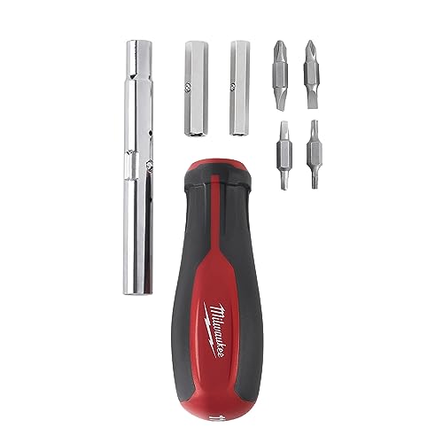 Milwaukee 11-in-1 Multi-Tip Screwdriver with ECX Driver Bits.