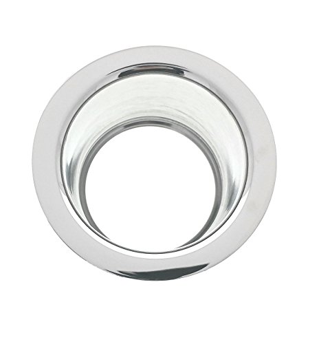 Essential Values Kitchen Extended Sink Flange, Deep Polished Stainless Steel Flange for Insinkerator Garbage Disposals and Other Disposers That Use A 3 Bolt Mount and A Thicker Sink