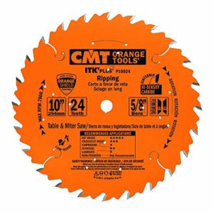 CMT P1001C One Ripping + One Finishing Blade Combo Pack for Soft/Hardwood, Plywood and OSB Panels, Orange