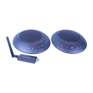 huddlecamhd huddlepod air2 dual wireless speakerphone system - grey