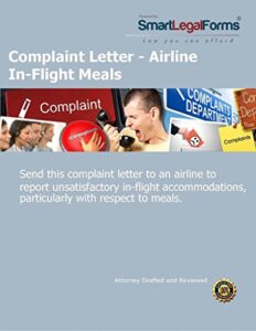 complaint letter - airline in-flight meals [instant access]