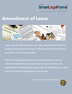 amendment of lease [instant access]