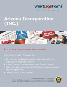 articles of incorporation (profit) - az [instant access]