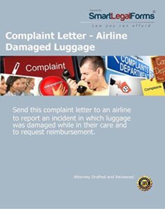 complaint letter - airline damaged luggage [instant access]
