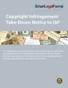 copyright infringement take-down notice to isp [instant access]