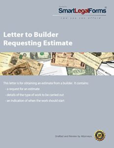 letter to builder requesting estimate [instant access]