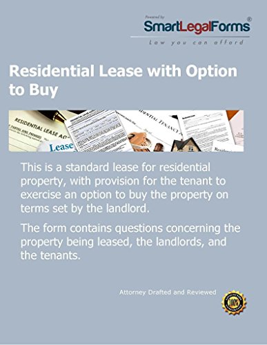 Residential Lease with Purchase Option [Instant Access]