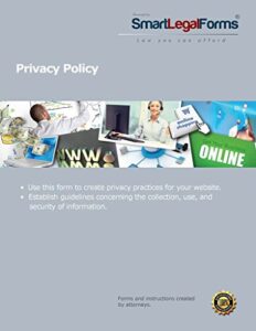privacy policy for a consumer website [instant access]