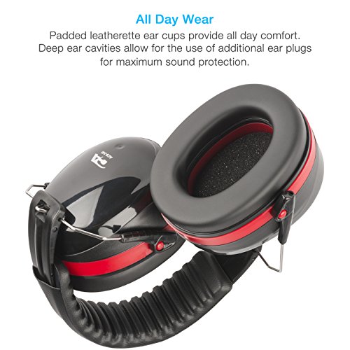Cyber Acoustics Professional Safety Heavy Duty Ear Muffs for Hearing Protection and Noise Reduction for Air Traffic Ground Support, Construction Work, Hunting/Shooting Ranges, and more (ACS-340)
