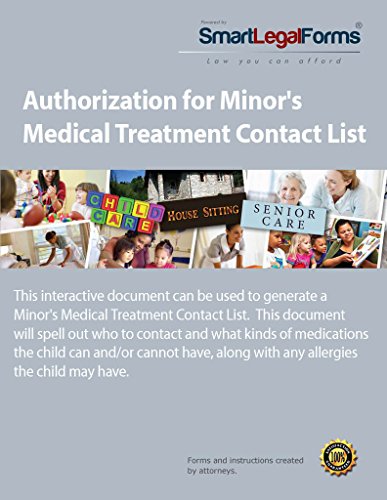 Authorization for Minor's Medical Treatment Contact List [Instant Access]