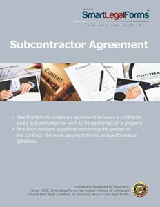 subcontractor agreement [instant access]