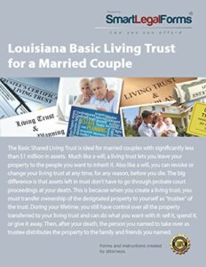 basic shared living trust for a married couple - louisiana [instant access]