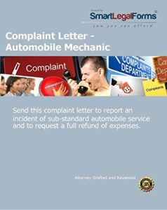 complaint letter - automobile mechanic [instant access]