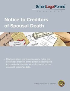 notice to creditors of spousal death [instant access]