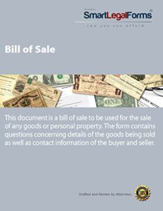 bill of sale [instant access]