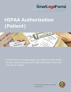 hipaa authorization (patient) [instant access]