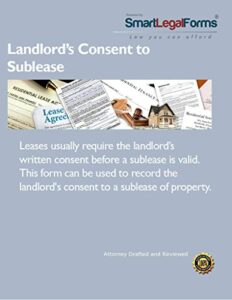 landlord's consent to sublease [instant access]