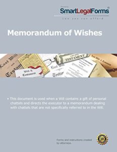 memorandum of wishes [instant access]