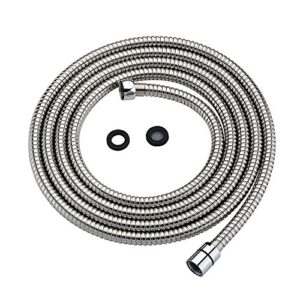 purelux shower head hose 118 inches (3 meters or approx. 10 feet) extra long handheld showerhead extension, universal replacement made of stainless steel polished chrome