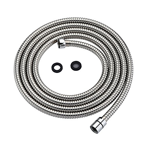 Purelux Shower Head Hose 118 Inches (3 Meters or approx. 10 Feet) Extra Long Handheld Showerhead Extension, Universal Replacement Made of Stainless Steel Polished Chrome