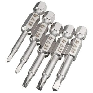 Yakamoz 5Pcs Magnetic Triangle Head Screwdriver Bits, 1/4 Hex Shank Triangle Screwdriver Bit Set S2 Steel Triangular Tip Screw Driver Bit - 2Inch /50mm Length