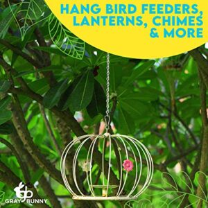 Hanging Chain, 9.5 Inch, 4-Pack, White, for Bird Feeders, Planters, Fixtures, Lanterns, Suet Baskets, Wind Chimes and More! Outdoor/Indoor Use…