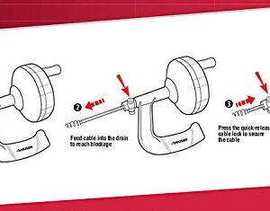 Husky 1/4 in. x 25 ft. Power Drum Auger