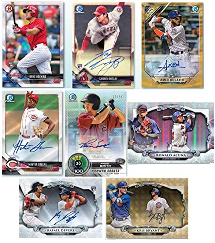 2018 Bowman Baseball Blaster Box (8 Packs/10 Cards - Possible Autographs)